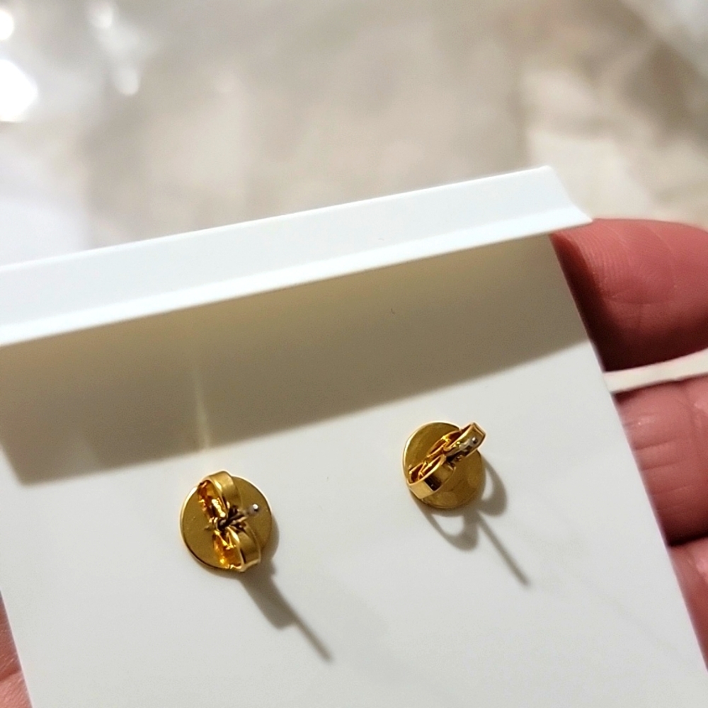 Tory Burch Roxanne large stud earrings - Picture 4 of 7